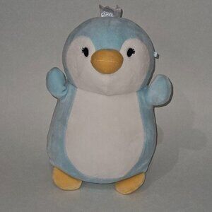 Squishmallows Hug Mees Raina Blue Penguin Plush 10" Stuffed Animal Toy Crown